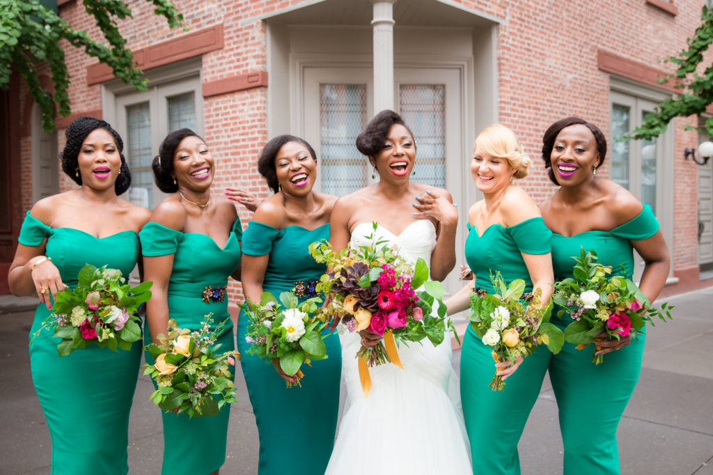 bridesmaids in tribeca new york city ny wedding planner statuesque events