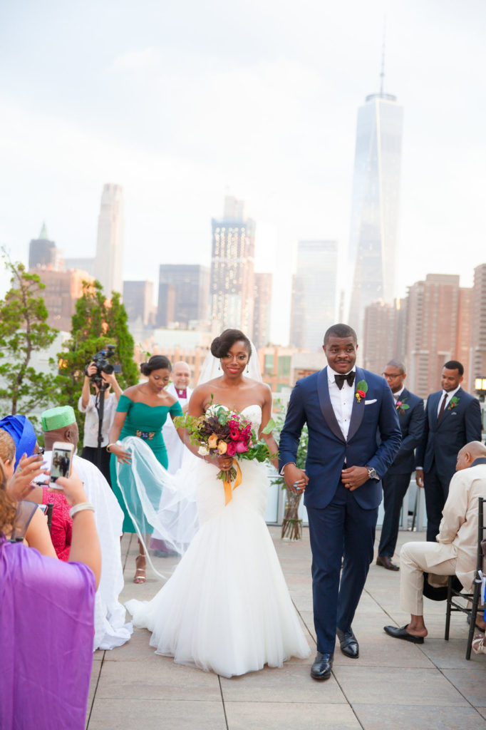 tribeca rooftop wedding ceremony nigerian wedding planner new york statuesque events