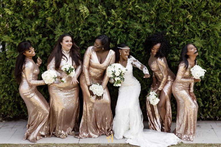 rose gold wedding connecticut statuesque events
