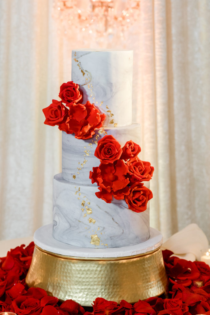 Red and marble cake in Washington DC statuesque events