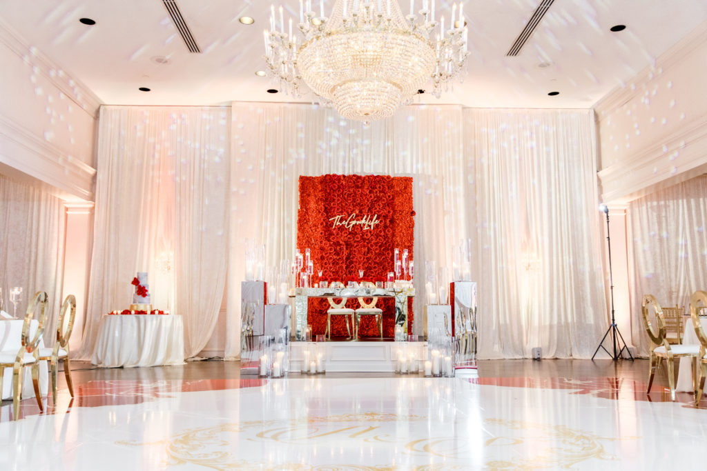 red white and gold wedding in washington dc statuesque events