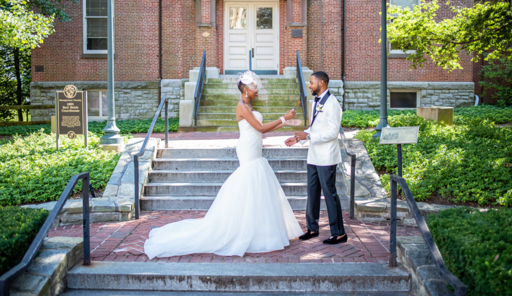 first look reaction maryland wedding planner statuesque events