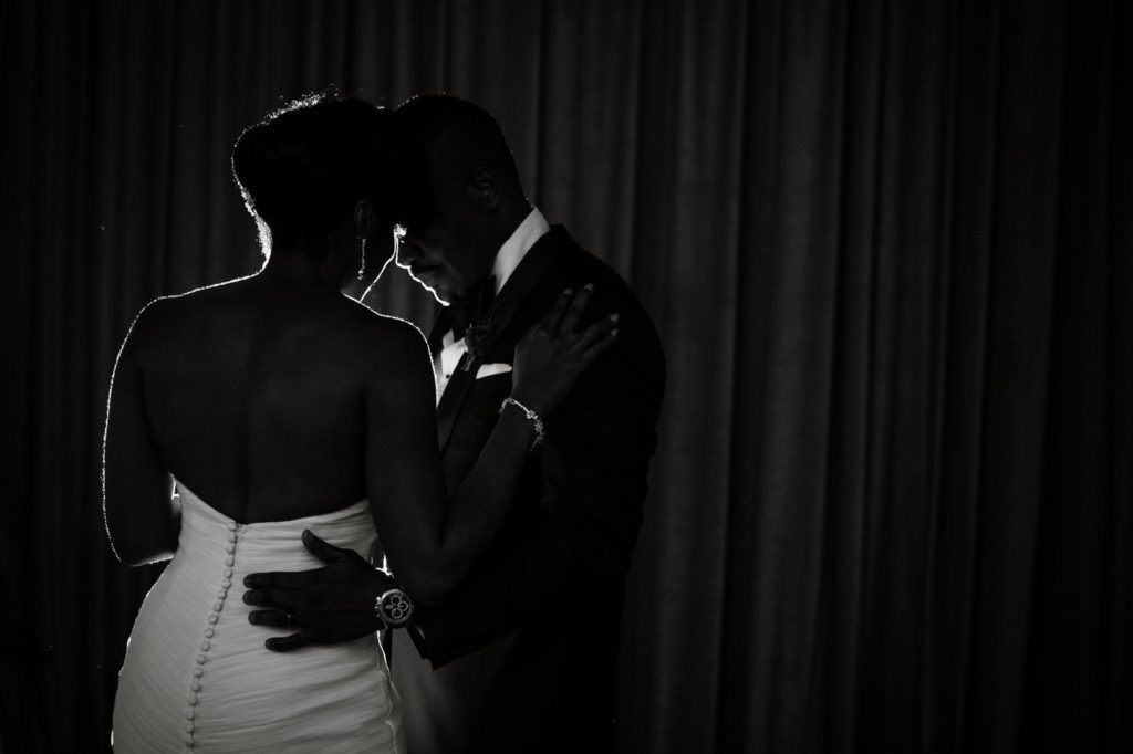 black couple first dance wedding new york city wedding planner statuesque events