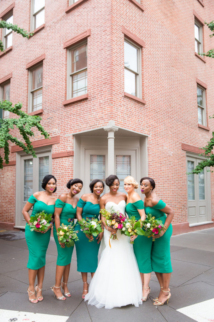 bridesmaids in tribeca new york city ny wedding planner statuesque events