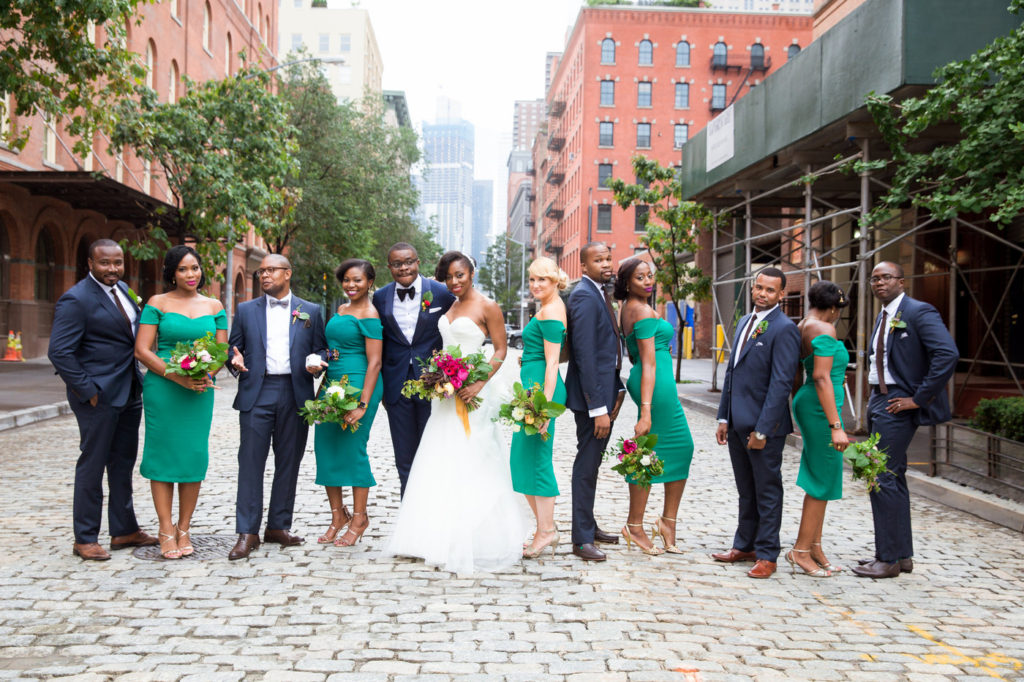 bridal party tribeca new york city wedding planner statuesque events