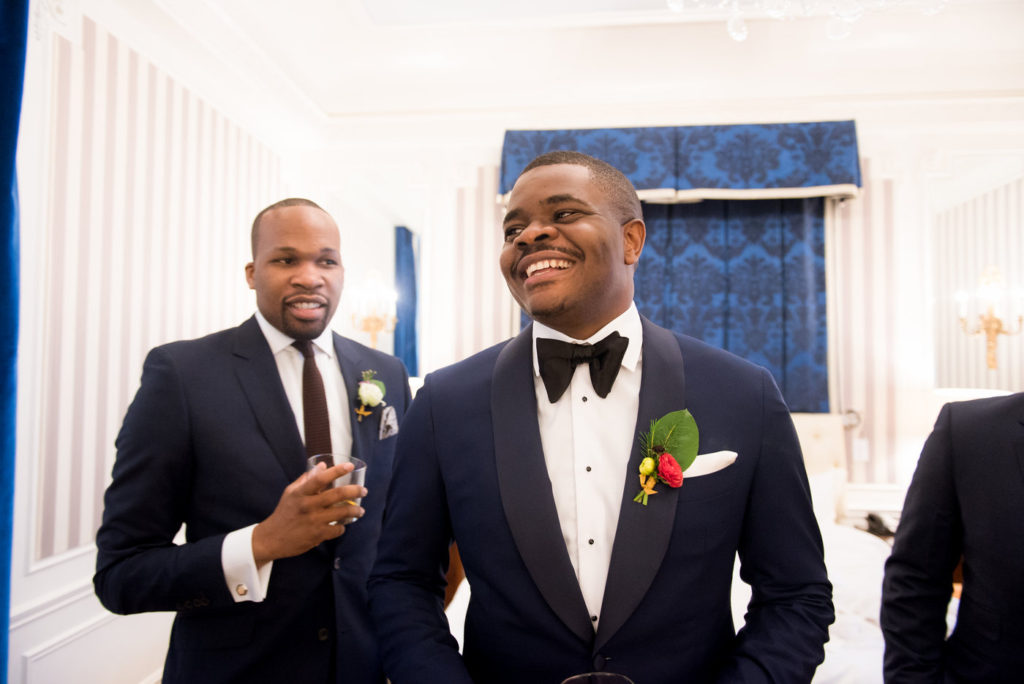 groom and groomsmen st regis hotel new york wedding planner statuesque events