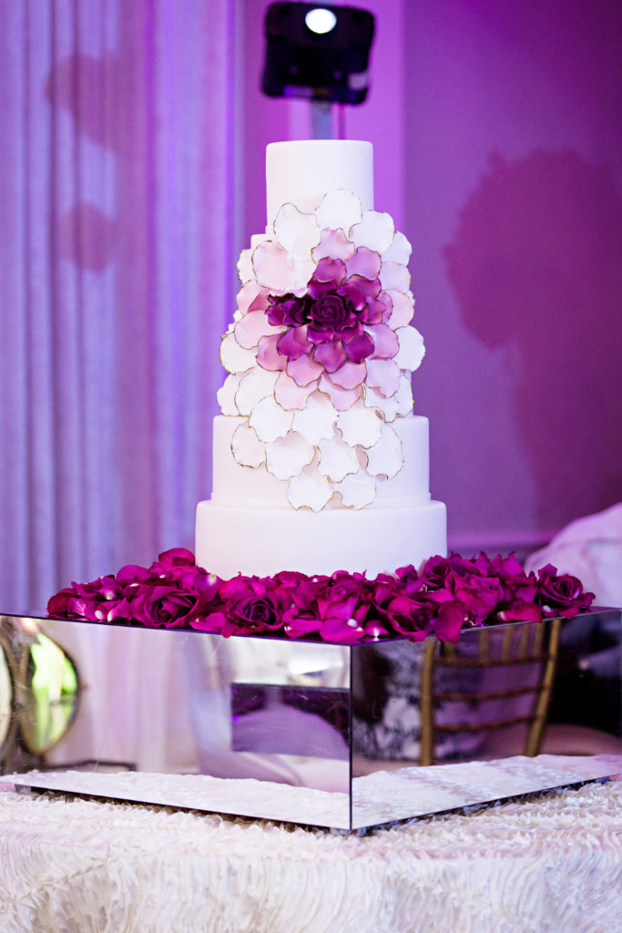 plum wedding cake statuesque events maryland wedding planner