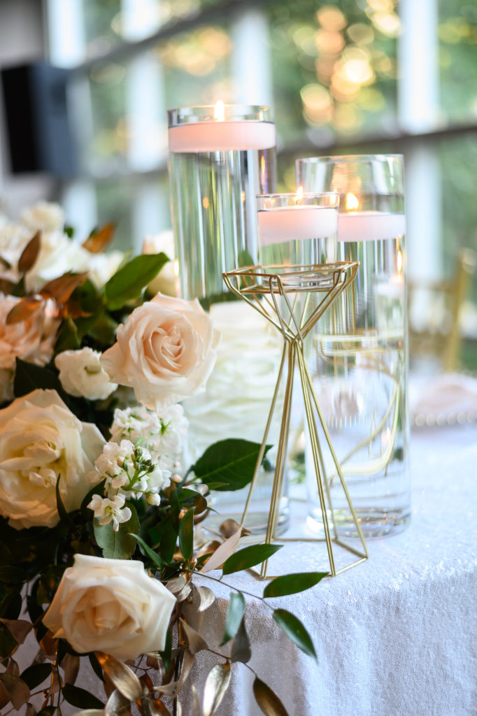 geometric candle holders maryland wedding planner statuesque events