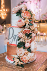 peach wedding cake idea statuesque events