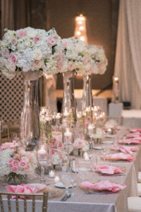 luxury blush wedding centerpieces estate table statuesque events washington dc wedding planner