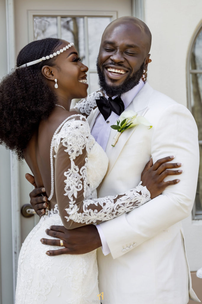 african bride and groom statuesque events