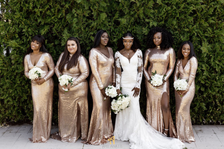rose gold bridesmaids dresses statuesque events