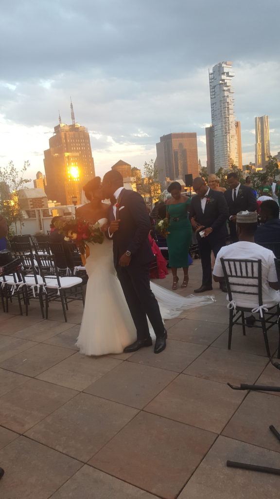 chinny and chike new york tribeca rooftop wedding