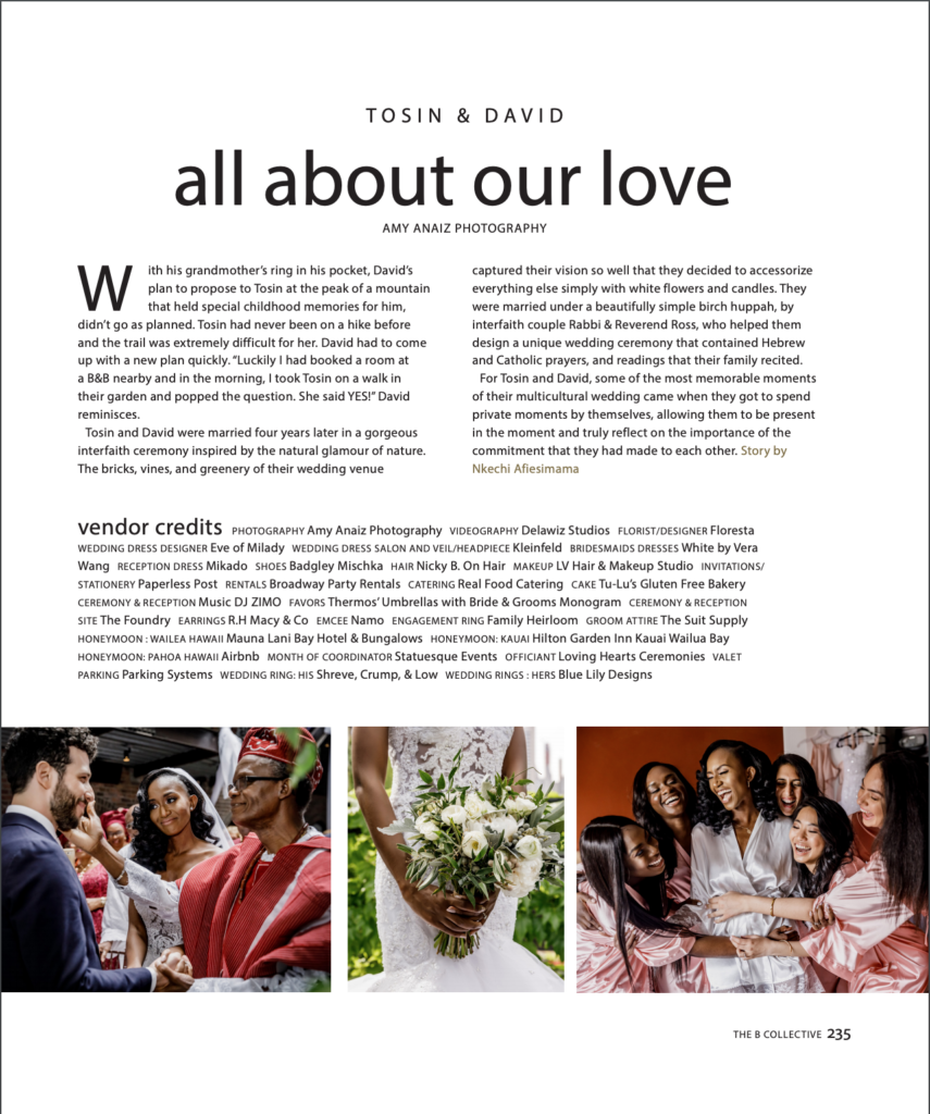 B Collective Magazine Cross cultural wedding planner statuesque events